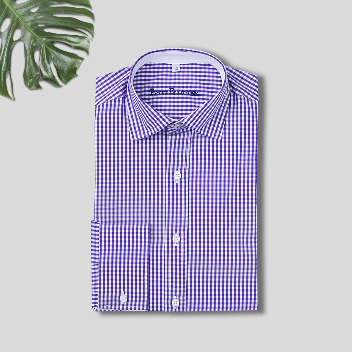 purple gingham dress shirt Men's Shirts | Franklin Purple Mini Gingham Check