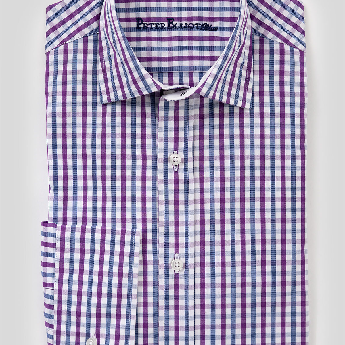 strapless open back dress Wisteria Purple and White Formal Textured Premium Cotton Shirt For Men main image 0