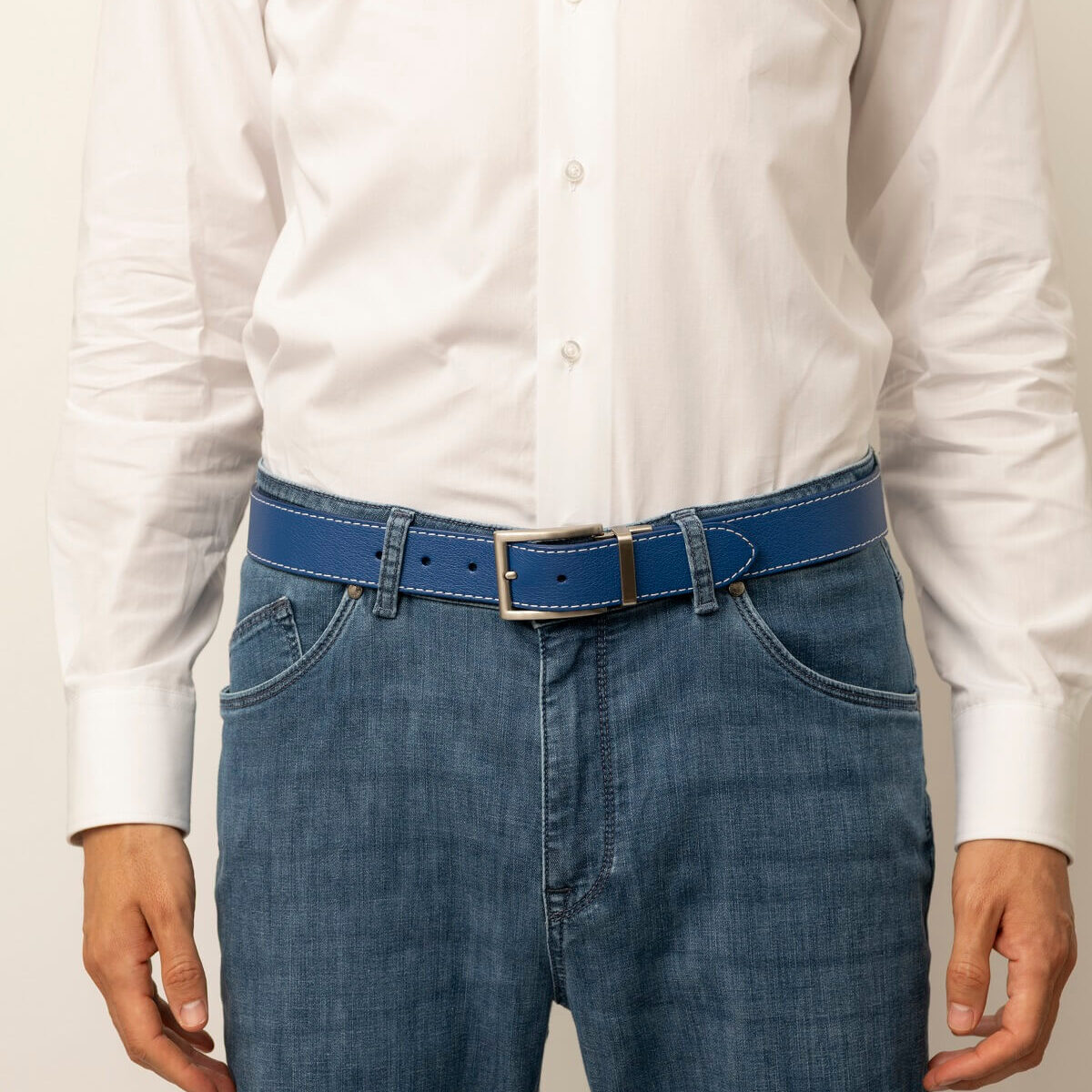 ベルト PETER DO - DO LOGO BELT The Reversible Belt - Peter Elliot Blue
