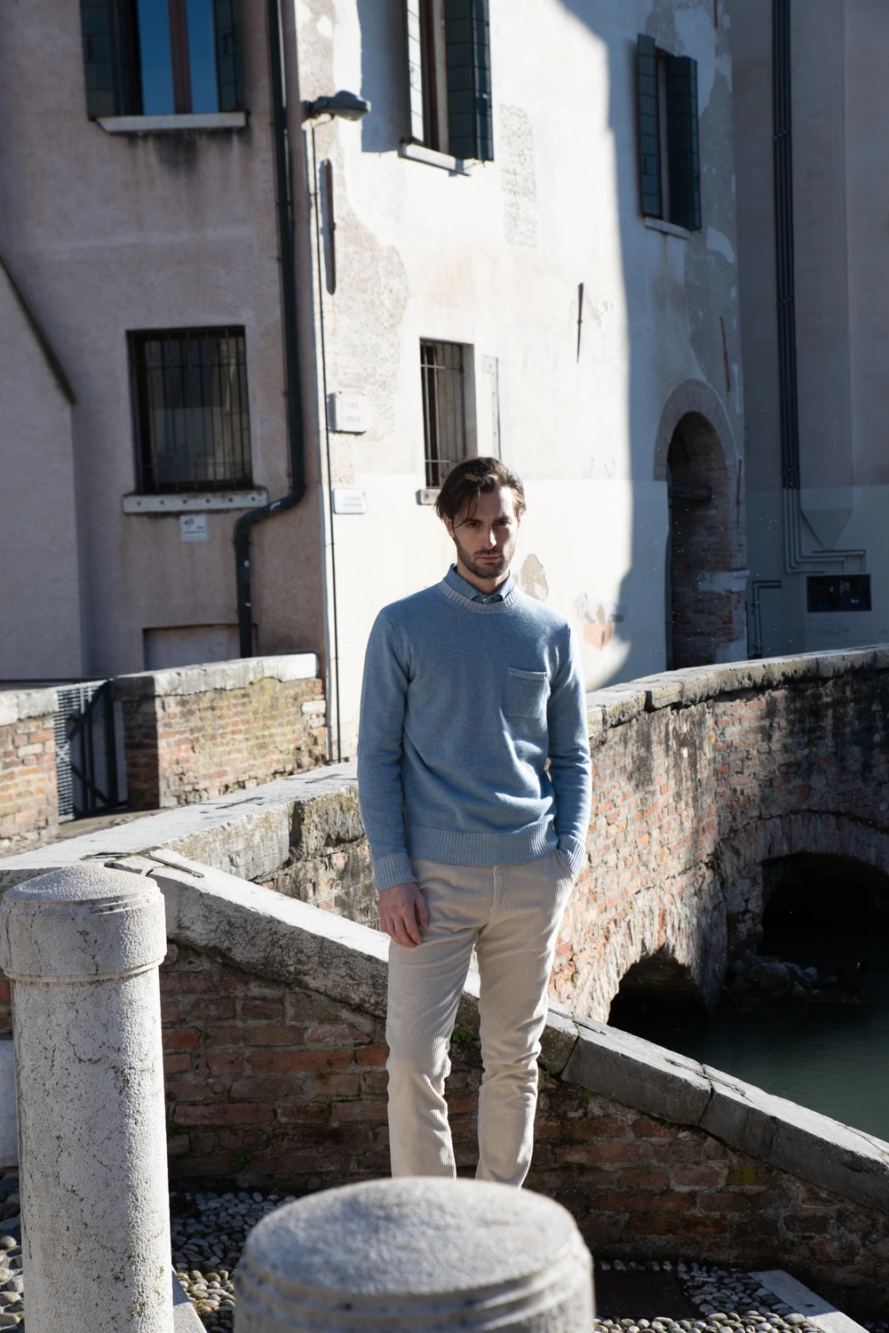 Ribbed Crew Neck